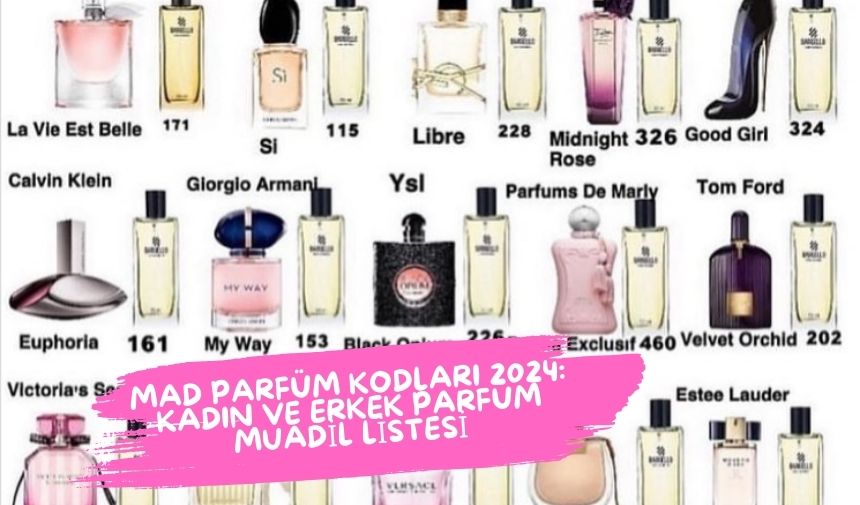 MAD Parfum Kodlari 2024 Kadin ve Erkek Parfum Muadil Listesi